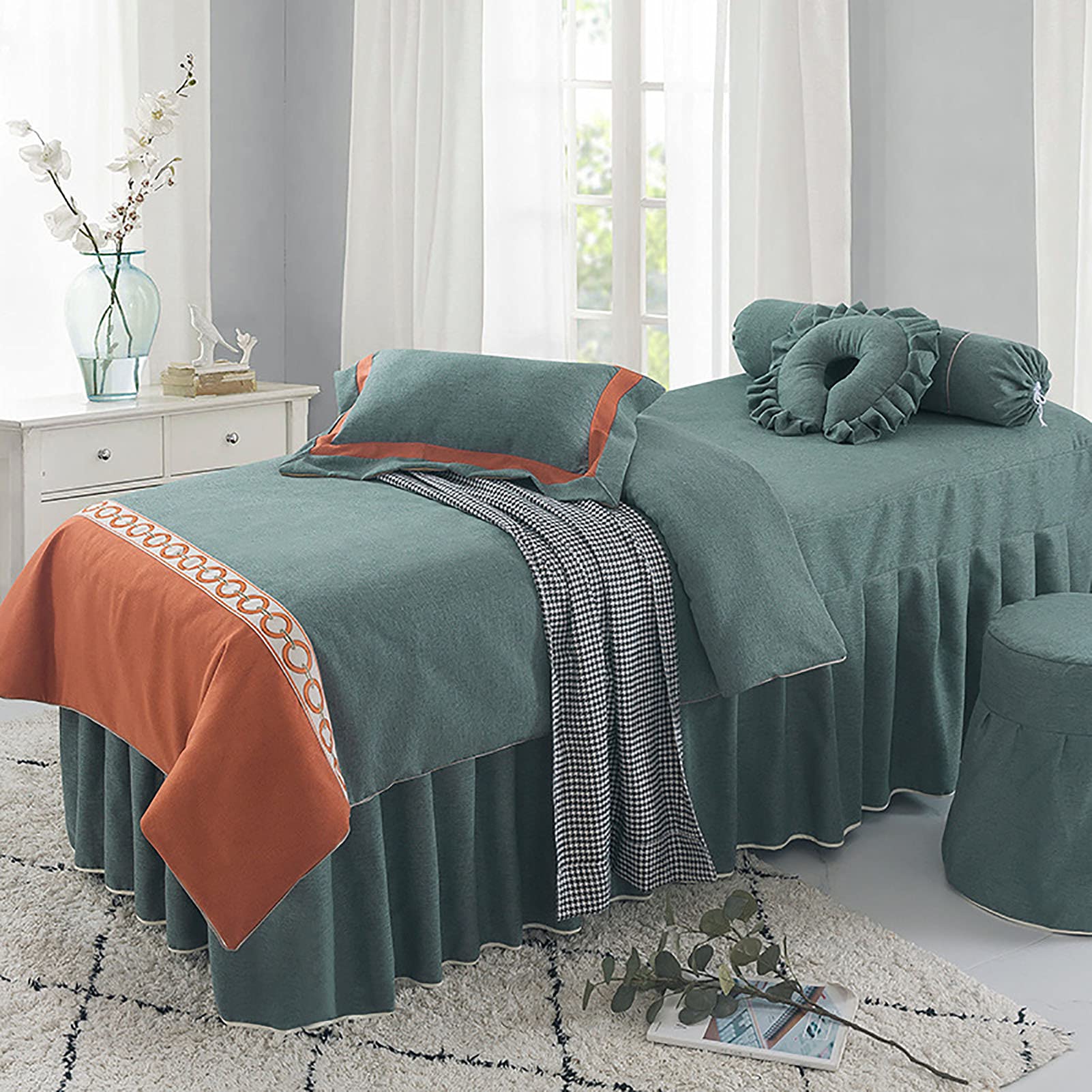 Amazon.co.jp: 4ピースソフトマッサージテーブルシートセット